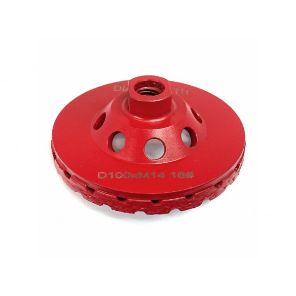 Brusný kotouč Cup TURBO PREMIUM RED, #16 - 100 mm